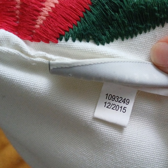 Pottery Barn embroidered animal floral embroidered throw pillow 2015 - Picture 6 of 10